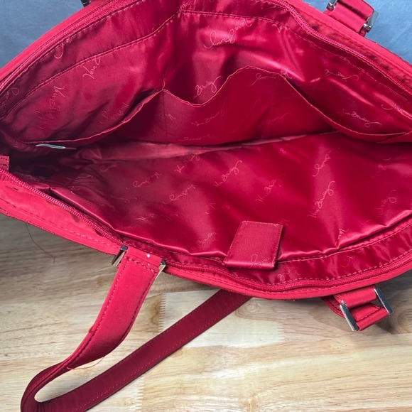 Vera Bradley Quilted Tote Bag – Red – Spacious & Stylish - Picture 4 of 5